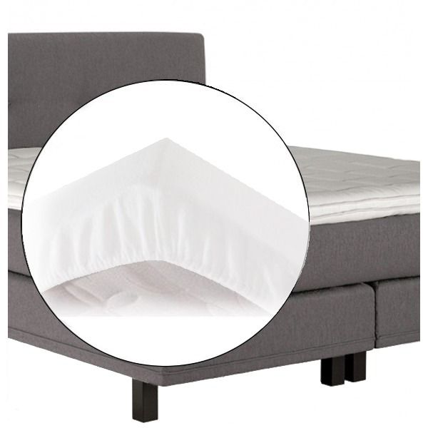 Onregelmatigheden ader Voorverkoop Katoenen topper hoeslaken 200 x 200 cm Wit | Slaaptrends.nl