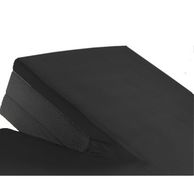 Katoenen hoeslaken splittopper 160 x 210 cm Zwart sfeer foto