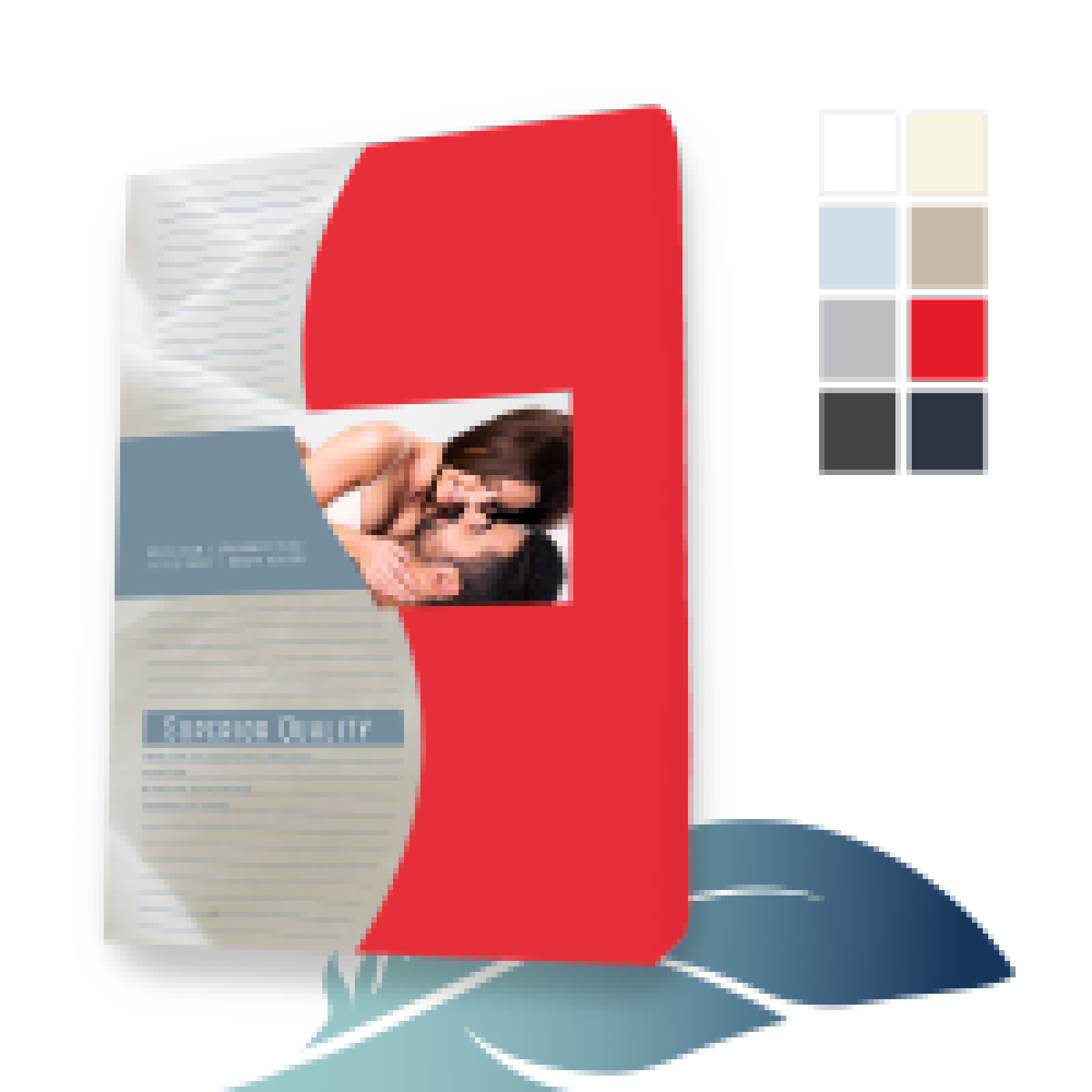 Topper hoeslaken Jersey Elastaan 160 x 220 cm Rood main product photo