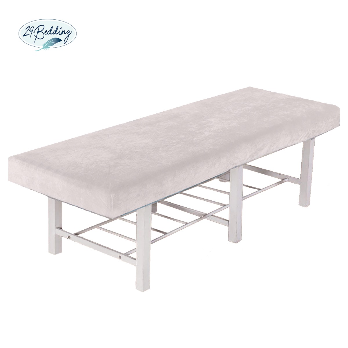 hoeslaken massagetafel badstof 70 x 200-210 cm Wit main product photo