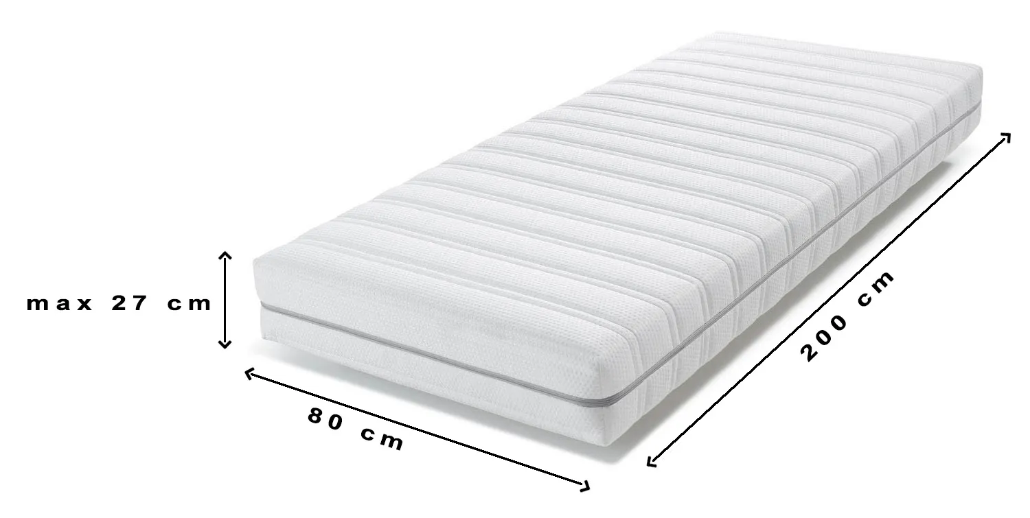 PATAYA Matrasbeschermer 140x200 cm Polyester, Oeko-TEX Gecertificeerd, tot 30 cm hoog, Waterdicht, Ademend, Bescherming - Perfecte Pasvorm (Fitted), 140 x 200 Wit