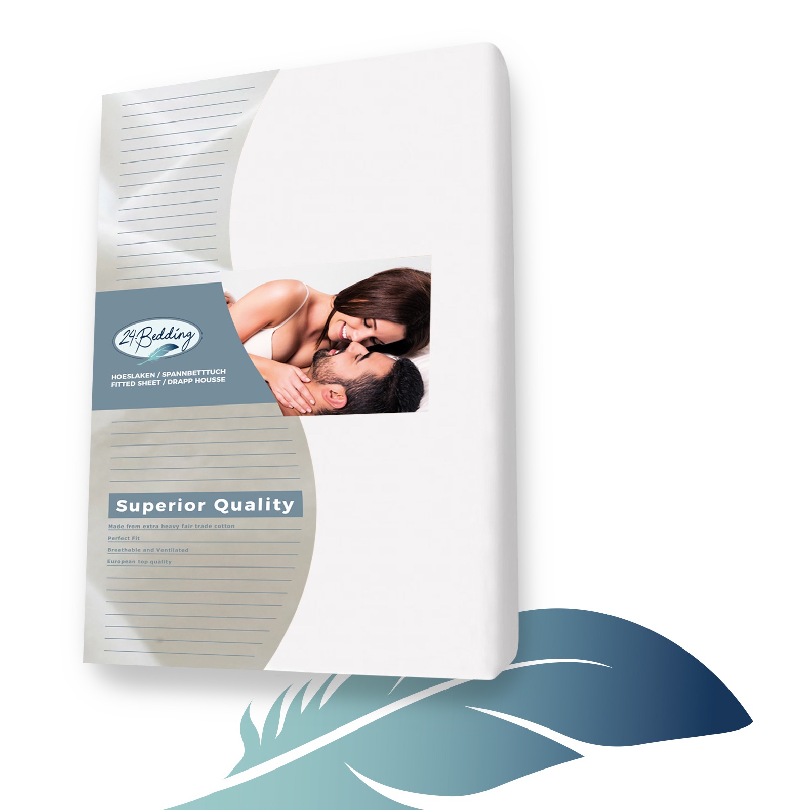 Molton topper - topdek hoeslaken 200 x 220 cm Extra Zwaar main product photo