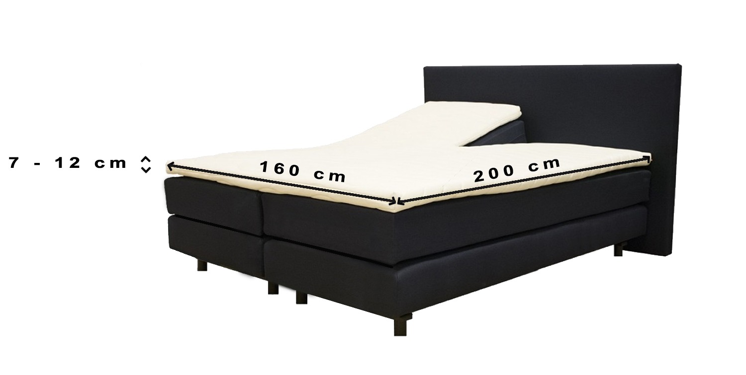 Jersey Elastaan hoeslaken splittopper 160 X 200 cm Taupe main product photo