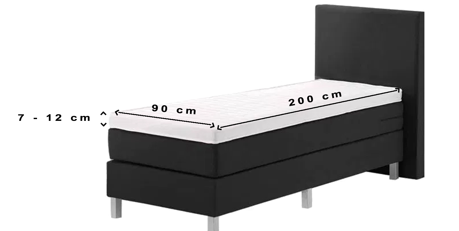 Passend voor topper matrassen van 90x200 cm